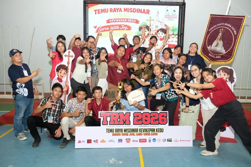 KONTINGEN PAROKI SANTA MARIA FATIMA RAIH JUARA PERTAMA LCC DALAM TEMU RAYA MISDINAR KEVIKEPAN KEDU 2026
